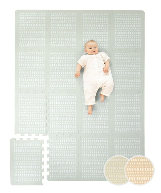 Stilvolle Puzzlematte für Babys 1,7x1,2m Hygge Grau 🧩💖