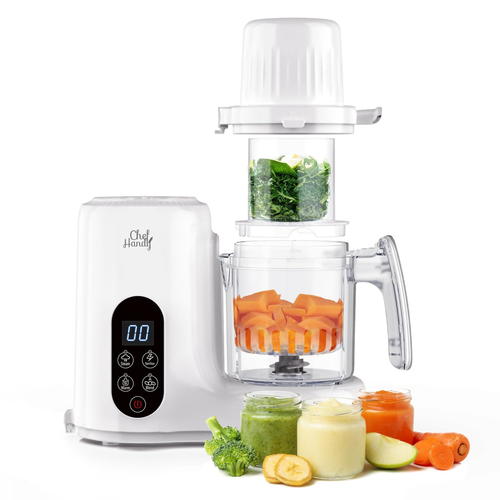 👶🍲 Multifunktionaler Baby Food Maker: Dampfgarer, Mixer & Flaschenwärmer 🍼