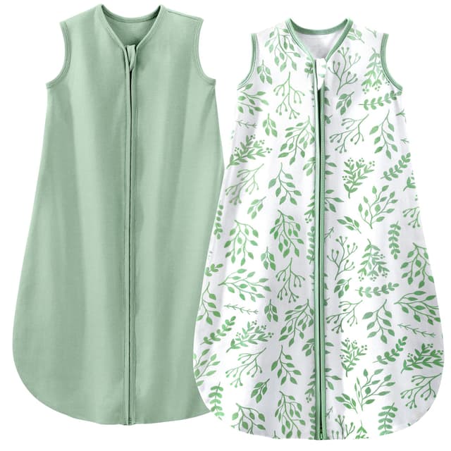 Yoofoss 2er Pack Schlafsack Baby Sommer 100% Baumwolle 0.5 Tog Sommerschlafsack Atmungsaktiv