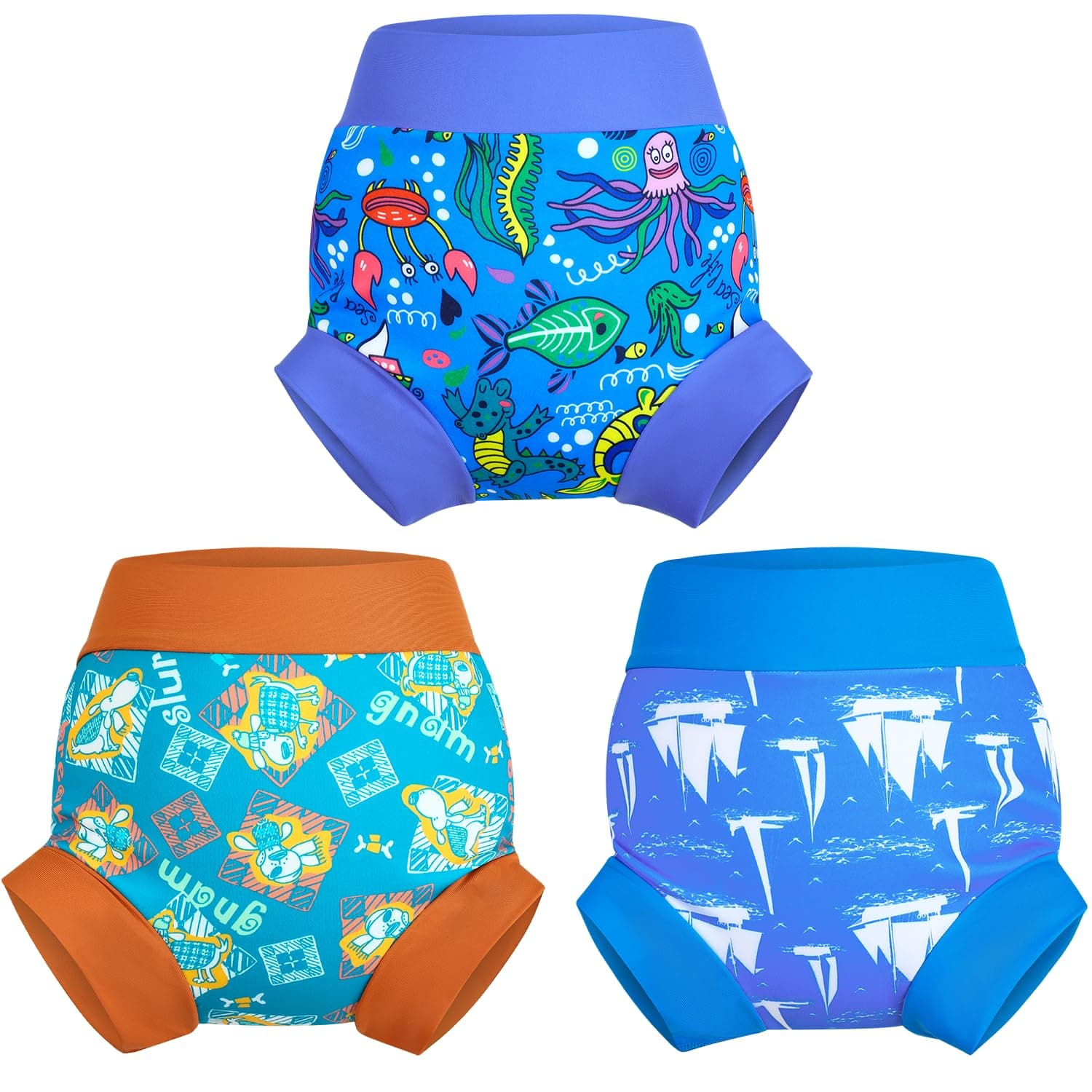 👶🩱 MOEMOE BABY Schwimmwindel Baby 🏊‍♂️ Wiederverwendbar Schwimmhose Wasserdichte Schwimmwindeln