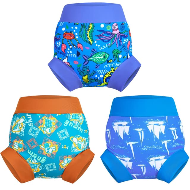 👶🩱 MOEMOE BABY Schwimmwindel Baby 🏊‍♂️ Wiederverwendbar Schwimmhose Wasserdichte Schwimmwindeln