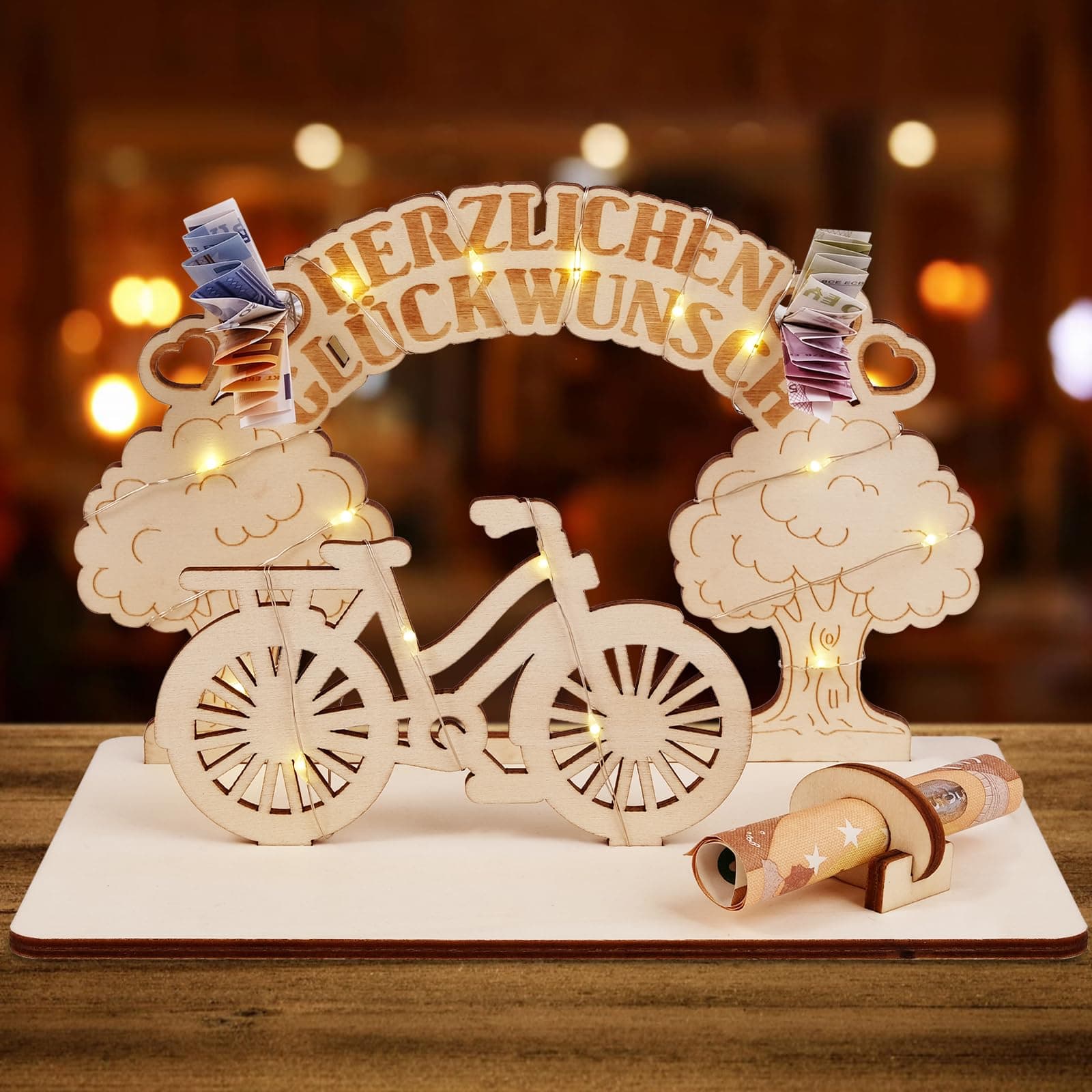 ARTREE Geldgeschenke Geburtstag Holz Fahrrad Geschenk 🚲