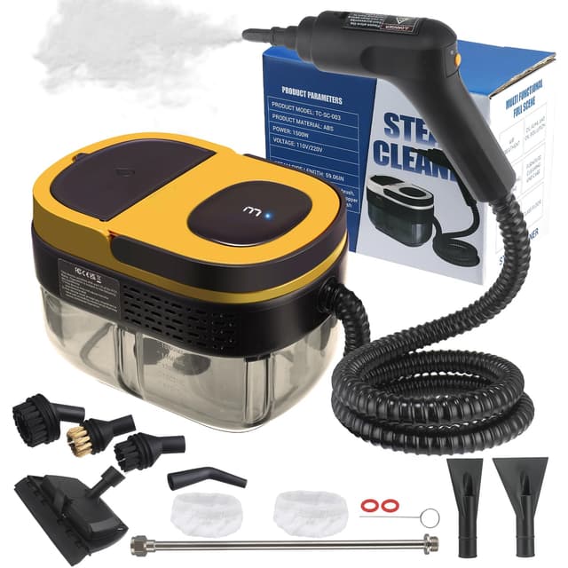 Tragbarer Dampfreiniger für Zuhause 🌟 3-stufig verstellbarer Griff und schnelles Aufheizen 🚀