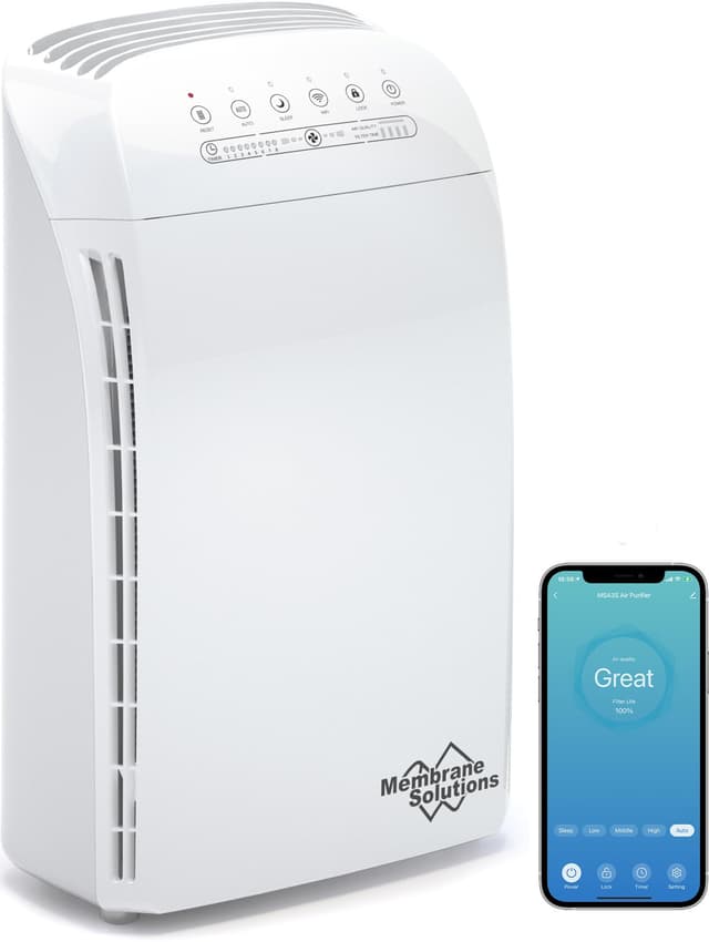 Membrane Solutions MSA3S Luftreiniger Allergiker für Wohnung 147m² 🌬️🌿🏠