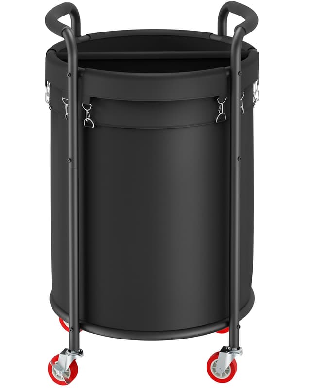 🌟 Super Angebot! FAVOOSTY Wäschekorb mit Rollen, 190L Wäschewagen 2 Fächern 🧺🚿