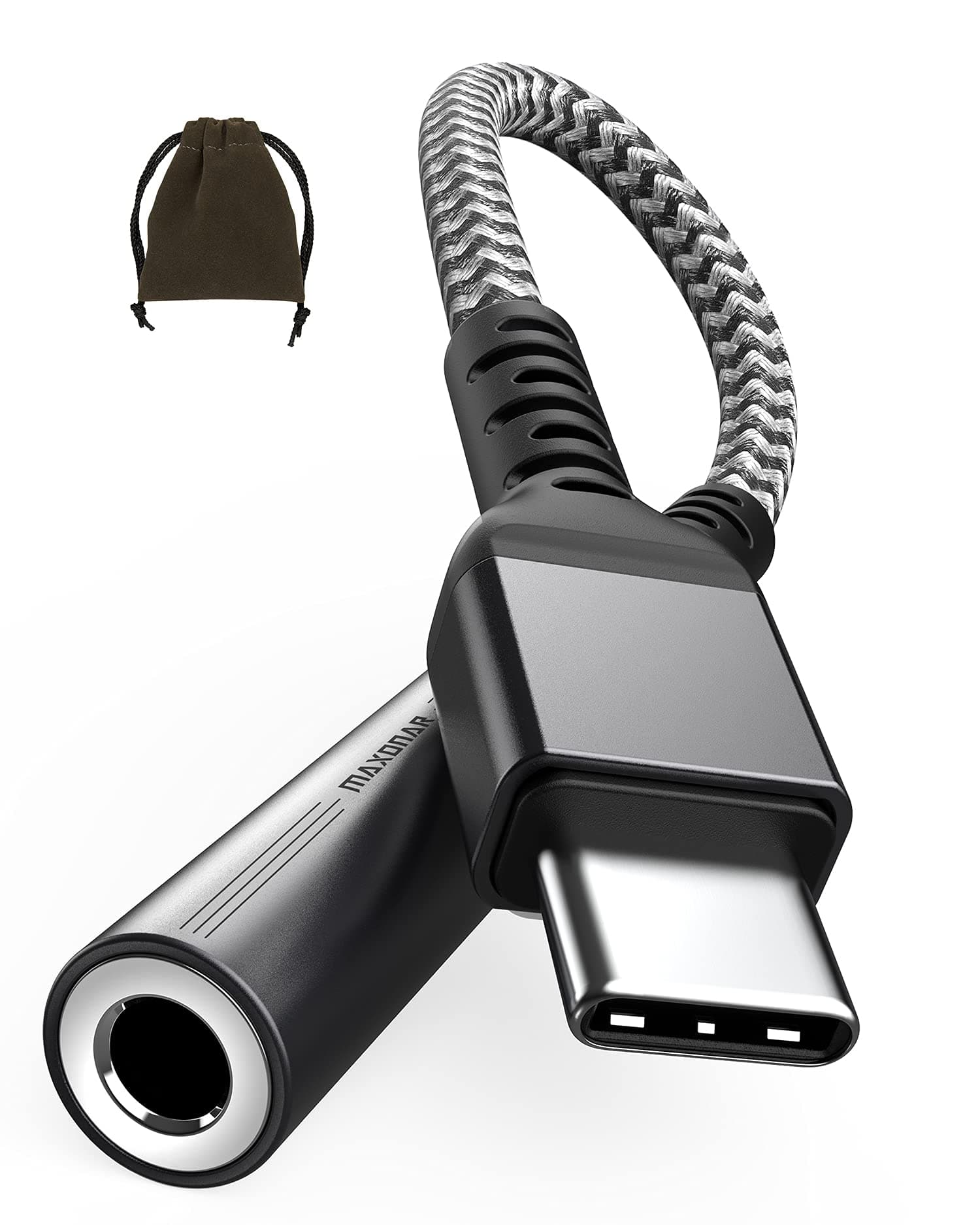 Maxonar USB C zu 3.5mm Klinke Adapter 🎧 1 Packung