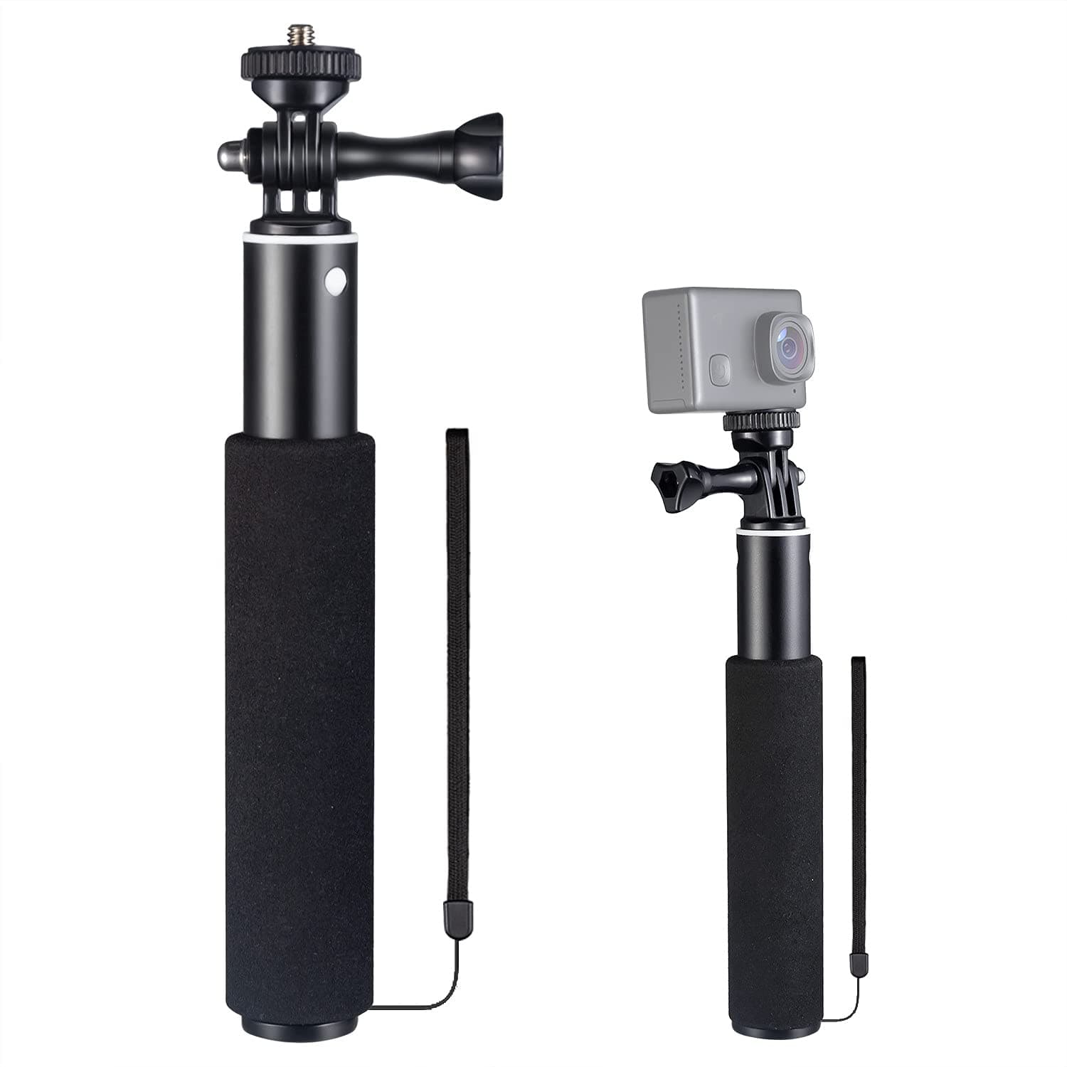 📸🌟 WOLFANG Action-Kamera-Selfie-Stick | Kompatibel mit Gopro/DJI/Surfola/Apexcam