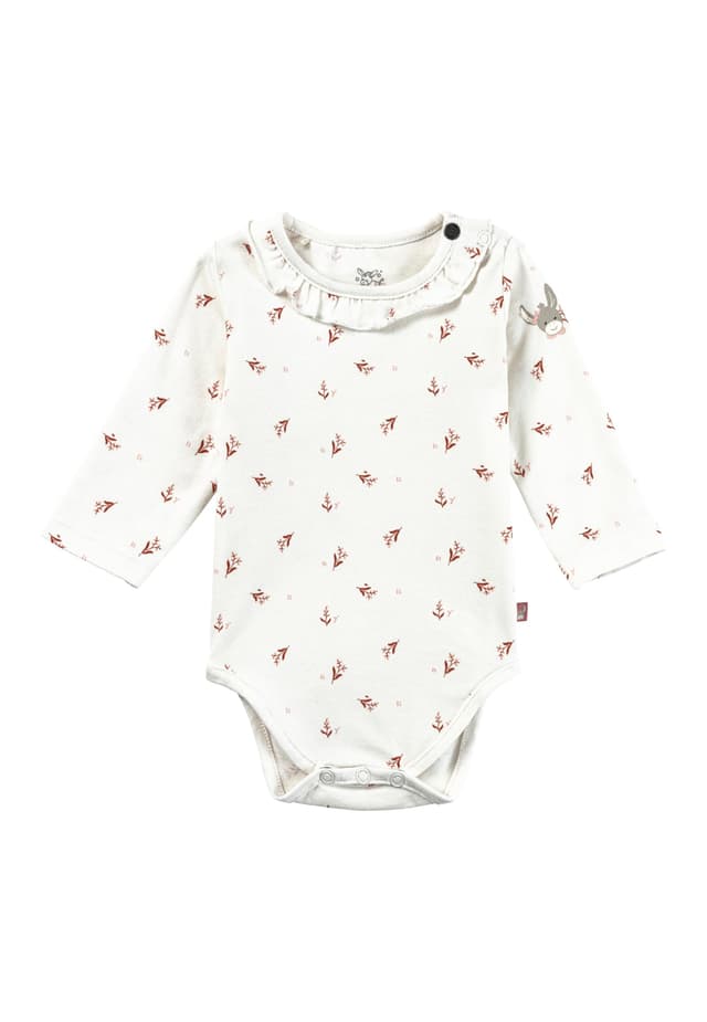 Süßer Sterntaler Langarm Baby Body mit Blümchen und Esel Emmi Girl Print 🌸🐴