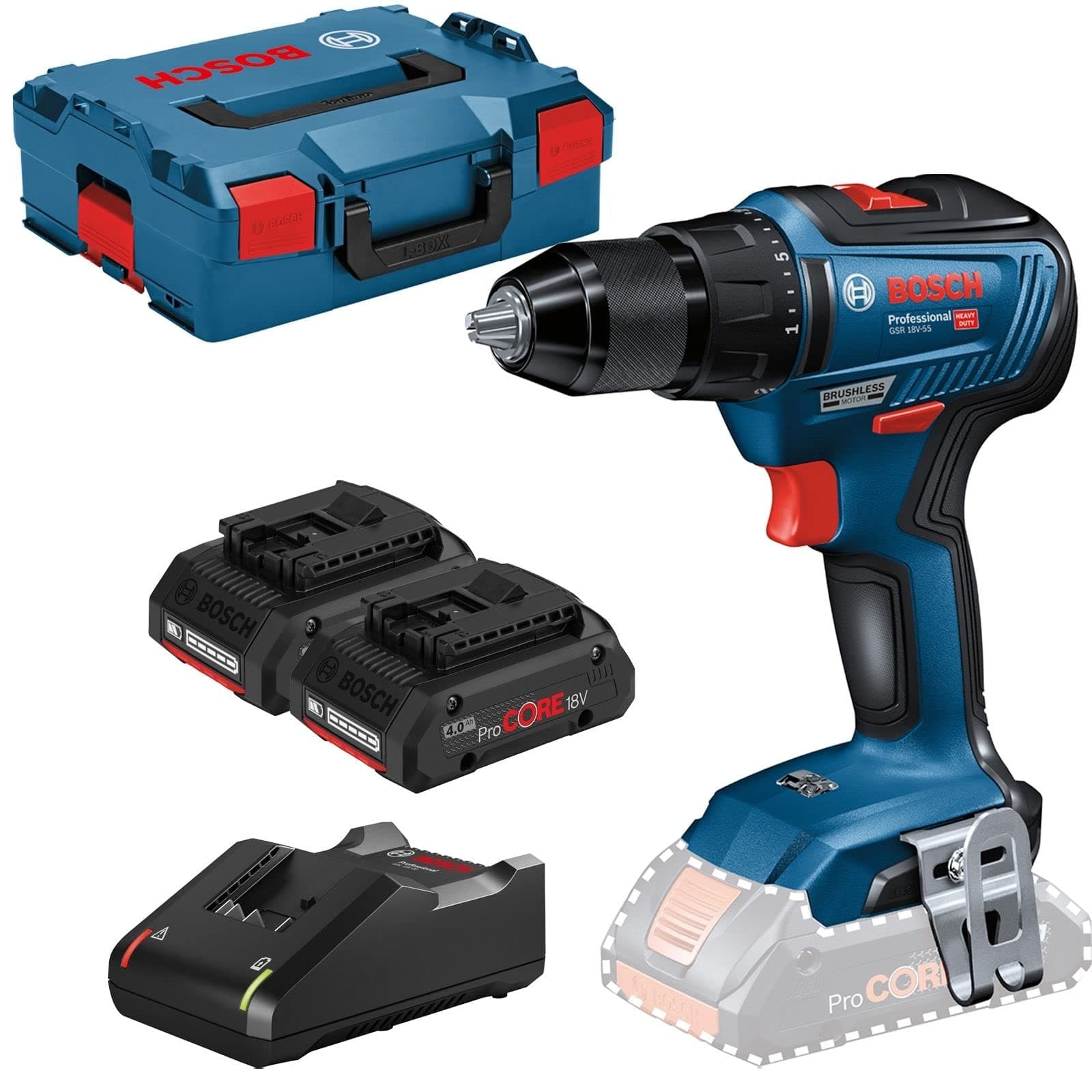🔧🔋 Bosch Professional 18V System Akku Bohrschrauber GSR 18V-55 - Spezialangebot!