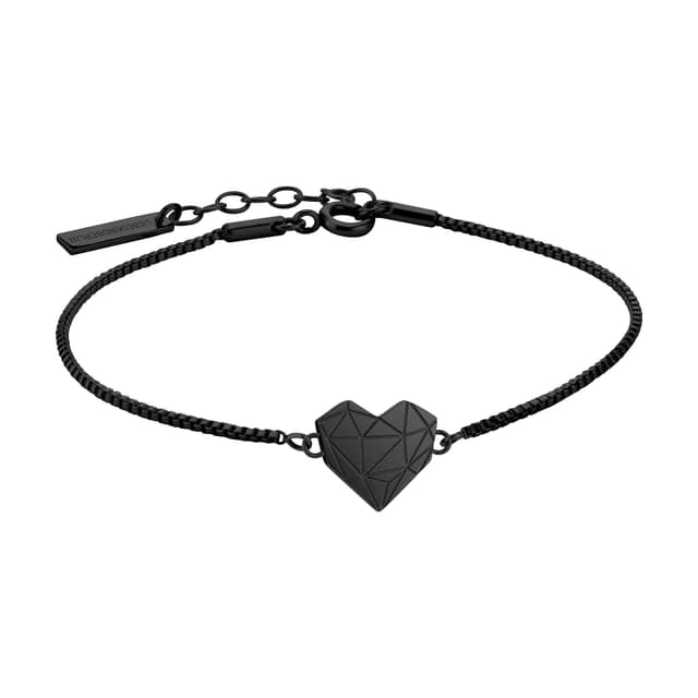 LIEBESKIND BERLIN TIME & JEWEL Herz Armband schwarz, LJ-0616-B-17 ❤️🌟