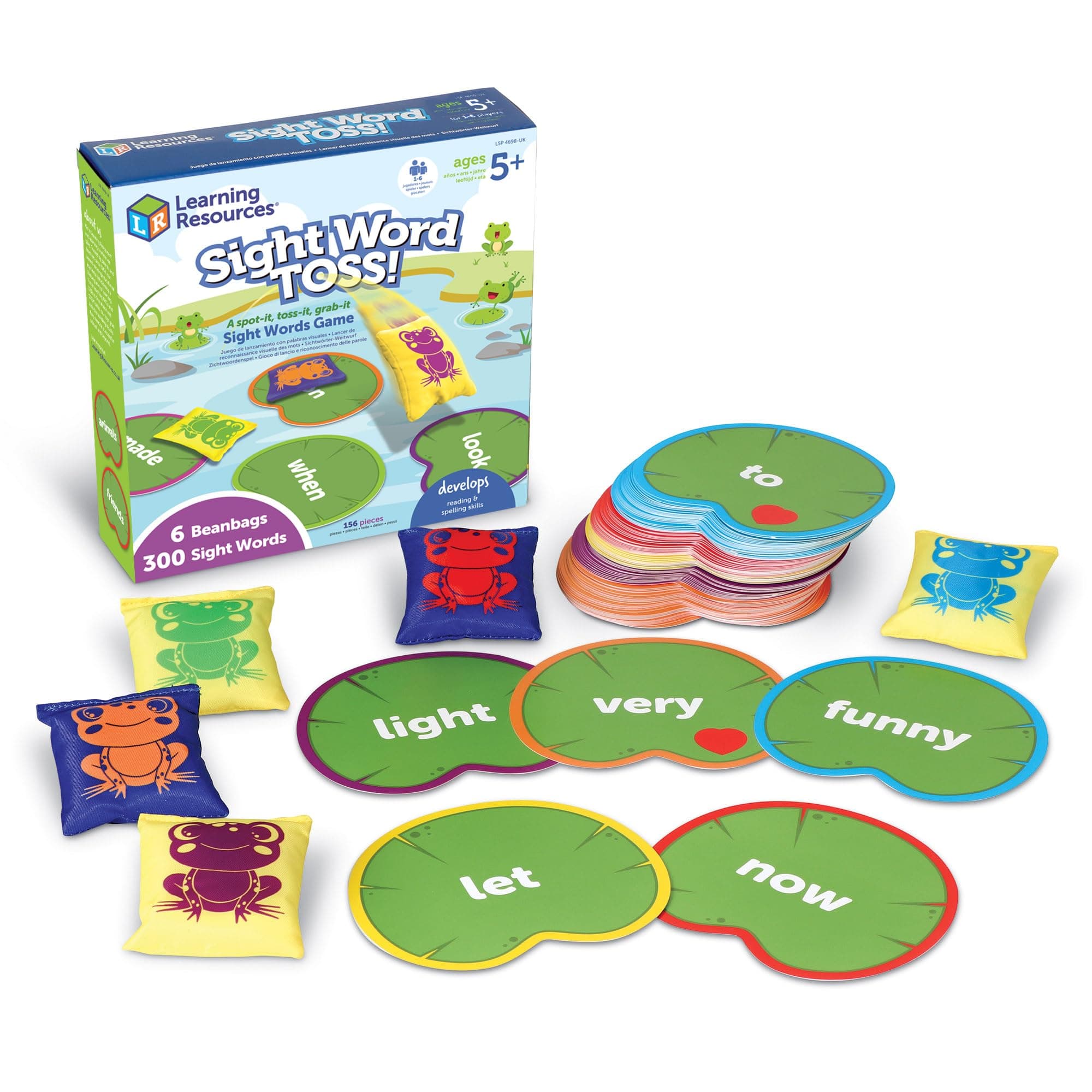 📚 Lernspiele: Sight Words werfen für Kinder ab 5 Jahren 🎯🐸