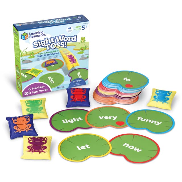 📚 Lernspiele: Sight Words werfen für Kinder ab 5 Jahren 🎯🐸