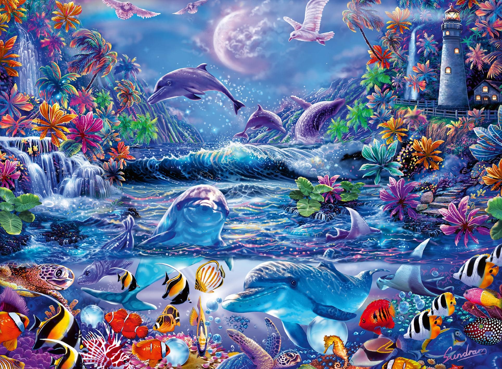 🧩 Ravensburger Puzzle 12000478 - Im Zauber des Mondlichts - 500 Teile Puzzle für Erwachsene und Kinder ab 12 Jahren