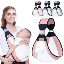 HINATAA Atmungsaktives Babytragetuch - Verstellbare Babytrage in Rosa 😍