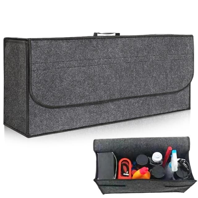 🚗 Kofferraum Organizer XXL aus Filz - Auto Tasche für Werkzeug & Autopflege