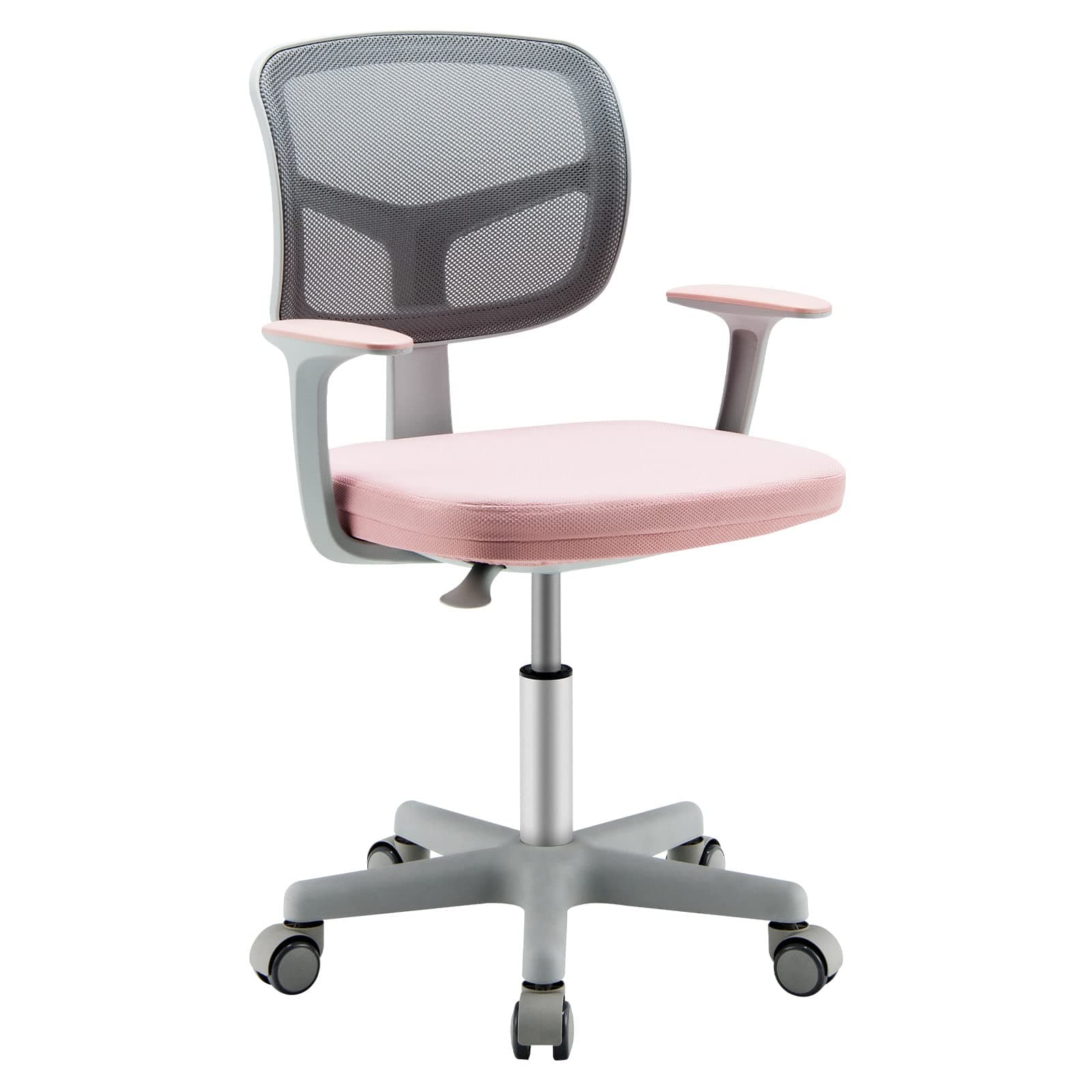 🌟 Spezielles Angebot! COSTWAY 360° Drehbarer Kinderschreibtischstuhl - 10 Jahre alt (Rosa)