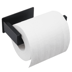 🚽 Eowihor Toilettenpapierhalter Ohne Bohren, Selbstklebend Toilettenpapierrollenhalter Schwarz 🛁