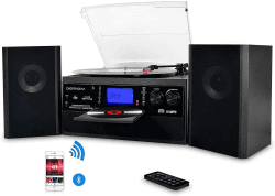 DIGITNOW! Bluetooth Viny Plattenspieler mit CD, Kassette und Radio 🎵📻