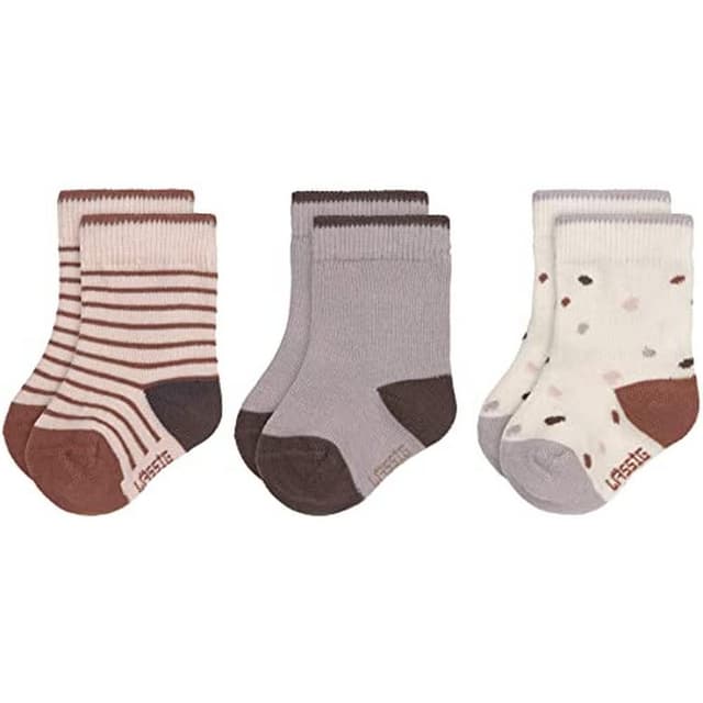 🧦 LÄSSIG Unisex Kinder- und Babysocken 3er Set 15-18 Tiny Farmer lila 🌟