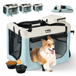 Reerooh Hundebox L 70x52x52cm, Faltbar Hundetransportbox 🐾🐶
