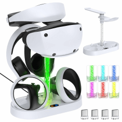 PSVR2 Controller Ladestation mit Display Ständer & Buntes Licht