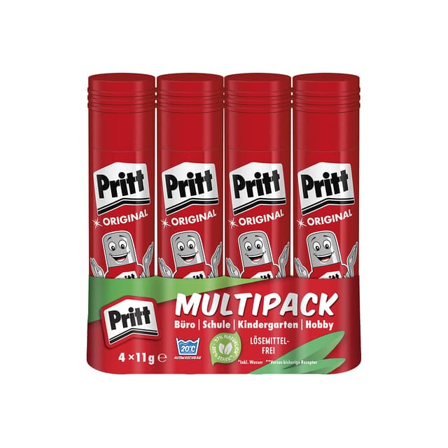 Pritt Klebestift 4x11g - Sicherer und kinderfreundlicher Kleber 🎨📚