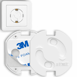 👶🔒 Hoffenbach 20x Steckdosen Kindersicherung - Steckdosensicherung mit Drehmechanik Angebot bei HelloDeals