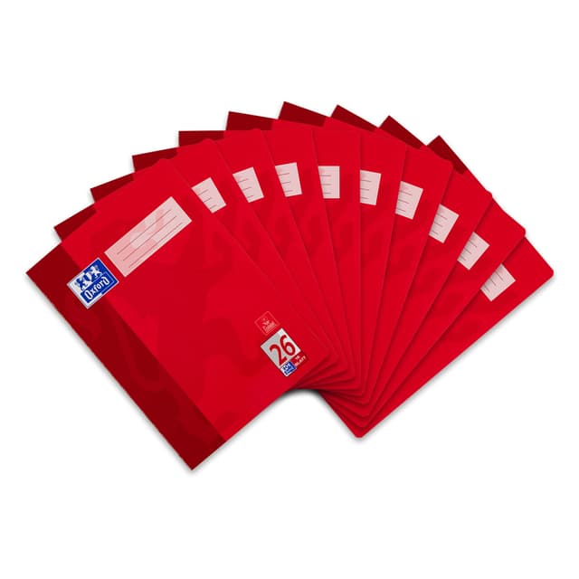 📘📝 Oxford Schulheft A4, 16 Blatt, Lineatur 26, kariert, 10 Stück - Angebot!