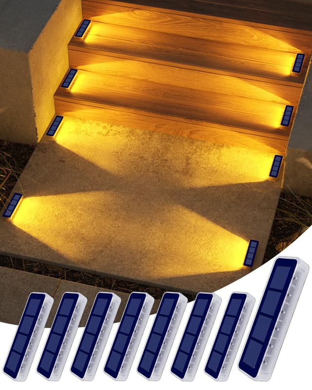 DetarZinLED Solar Bodenleuchten Aussen 🌞🌿