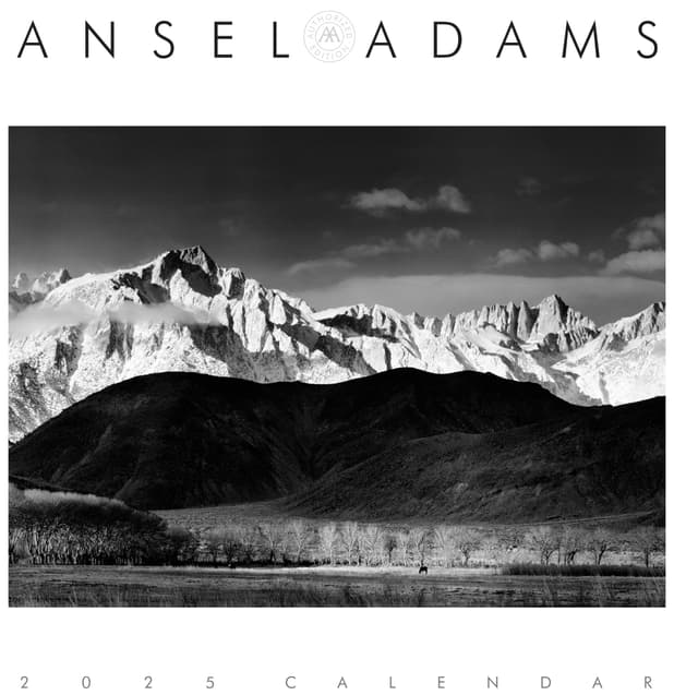 📸✨ Ansel Adams 2025 Engagement Calendar: Autorisierte Ausgabe: 12-Monats-Naturfotografiekollektion 🗓️📔