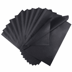 🎁 ihaspoko 100 Blatt Schwarz Seidenpapier, 50×35cm Geschenkpapier 🎨