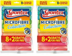 🌟 Deal: Spontex Microfibre Allzwecktücher 8+2 Gratis, 1 Packung 🌈