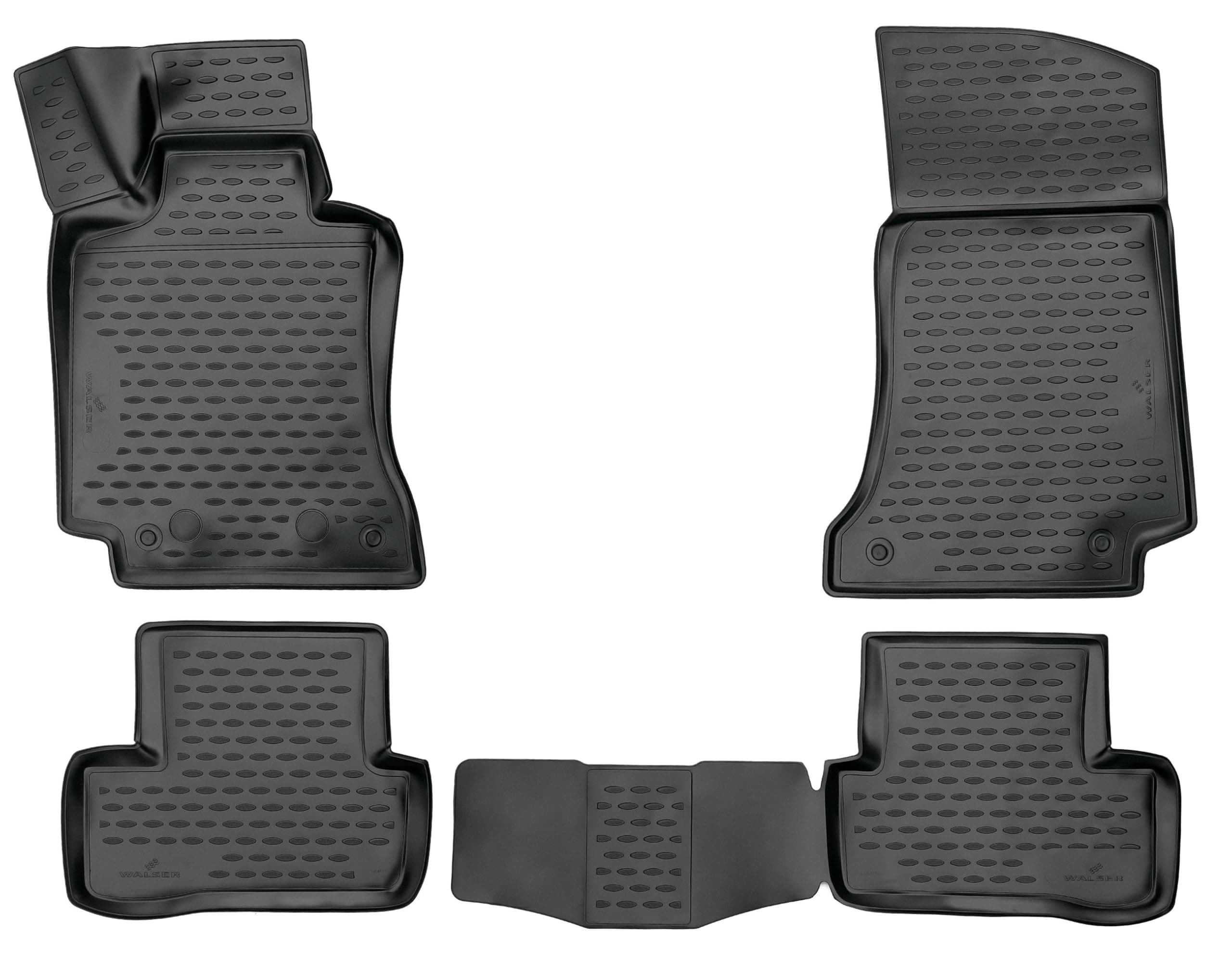 Walser XTR Gummi Fussmatten Auto für Mercedes-Benz C-Klasse (W205) 2013-2023, C-Klasse (S205) 2014-2023 🚗