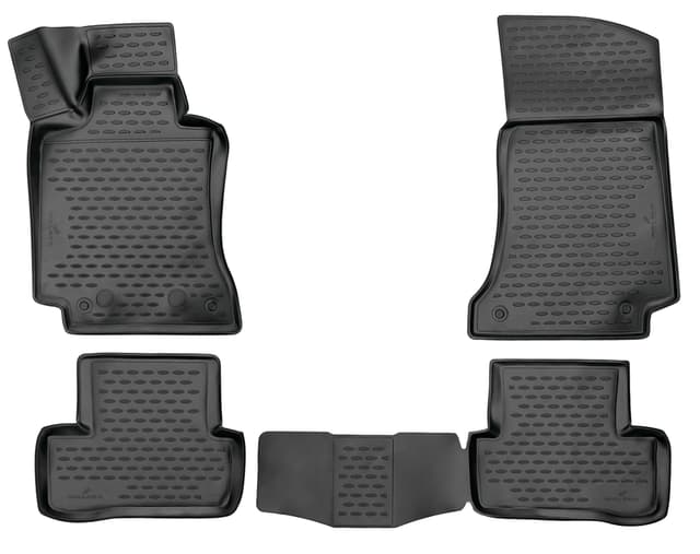Walser XTR Gummi Fussmatten Auto für Mercedes-Benz C-Klasse (W205) 2013-2023, C-Klasse (S205) 2014-2023 🚗