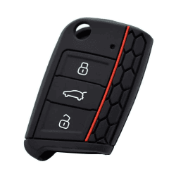 🔑 Berfea Autoschlüssel Hülle aus Silikon für VW Polo Golf 7 Mk7 Tiguan