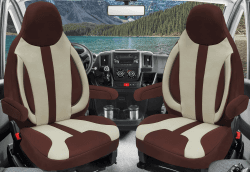 🚐💺 BREMER SITZBEZÜGE Maß Piloten Schonbezüge Set in Braun/Beige | WPL412
