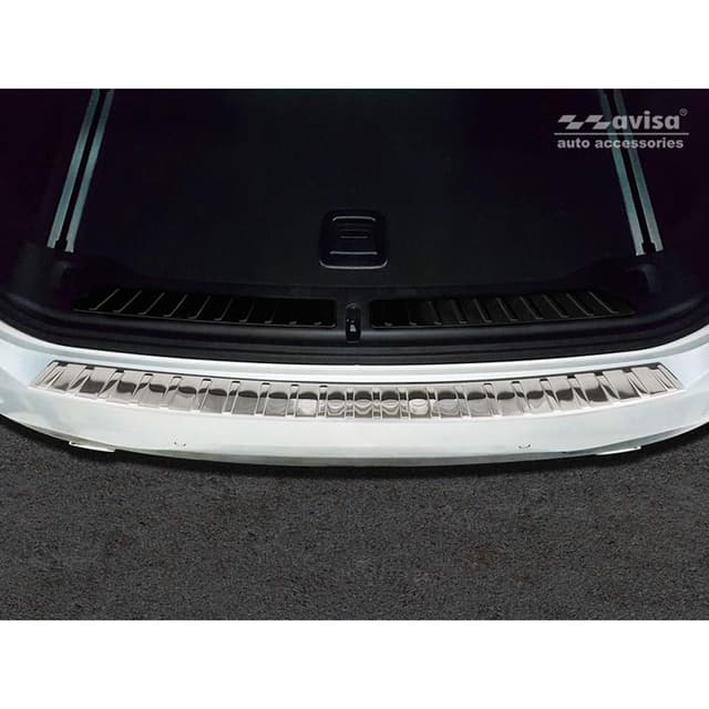 🔥 Angebot! Avisa Schwarz Edelstahl Heckstoßstangenschutz für Volvo XC60 II 2017-2021 & FL 2021- inkl. R-Design 'Ribs'