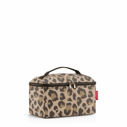 🌟 Reisenthel Beautycase - Quadratischer Kulturbeutel, Gepäckorganisator, Kosmetiktasche Einheitsgröße Leo Macchiato 🌟
