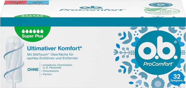 🌺🌟 Deal: o.b. ProComfort Super Plus Tampons für sehr starke Tage 🌟🌺