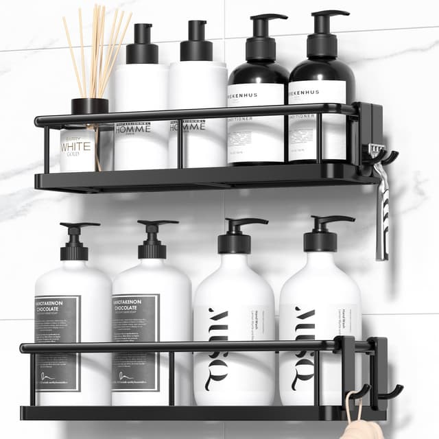 🚿 YASONIC Duschablage ohne Bohren - Badezimmer Organizer mit großer Kapazität 🧴