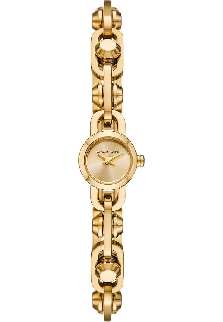 🌟 Angebot: Michael Kors Damenuhr MK Astor Link 2-Zeiger-Werk Edelstahl goldfarben, MK4871