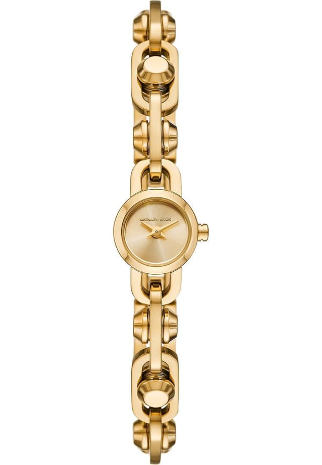 🌟 Angebot: Michael Kors Damenuhr MK Astor Link 2-Zeiger-Werk Edelstahl goldfarben, MK4871