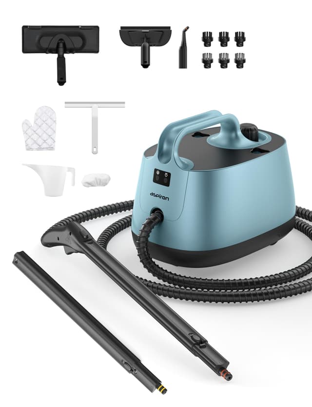 🚗🧼 Aspiron Dampfreiniger für Autos 🚙💨 Multifunktions Portable Steamer mit 21 Zubehörteilen