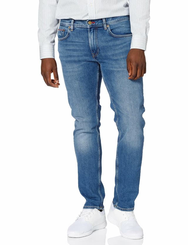 Tommy Hilfiger Herren Jeanshosen 32W / 32L Denim (Boston Indigo) 🌟 Angebot!