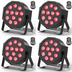 DELIBANG 4 PCS RGBW Par Strahler Akku - LED Bühnenlicht mit Fernbedienung und Timing 🎉