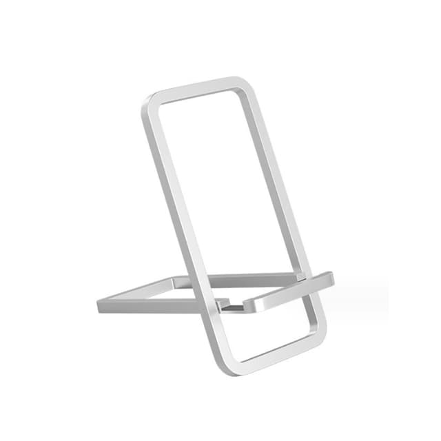 📱🔥 ARFUKA Handy Ständer Faltbarer Handy Halterung Handyhalter Dünne Handyhalterung Tisch Halter für Alle Smartphone Weiß silber - Angebot