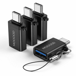 🔌 MOGOOD Adapter USB C auf USB 3.0 - 4er Pack Dunkelschwarz