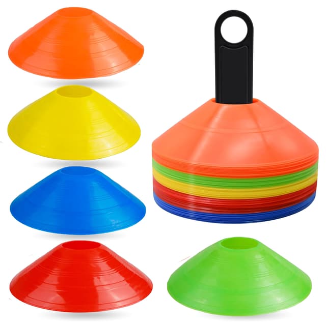 ATHLEJOY 25x Markierungshütchen Slalom Hütchen Kegel 🏃‍♂️⚽️