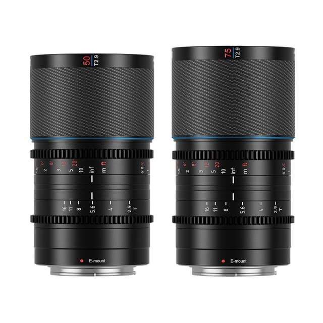 SIRUI Saturn 50 mm 75 mm Objektiv-Set 📸 1.6X Vollformat-Kohlefaser anamorphes Objektiv