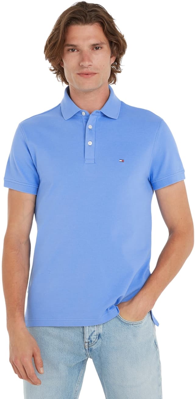 Tommy Hilfiger Herren Poloshirt Kurzarm 1985 Slim Slim Fit L Blue (Blue Spell) ⭐️⭐️⭐️